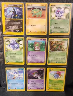 Pokemon TCG E-Series Lot (9 Cards) Umbreon, Ralts, Weezing, Grovyle - Near Mint - Image 1