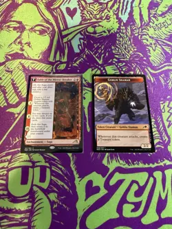 Fable of the Mirror-Breaker MTG Kamigawa: Neon Dynasty (NEO) with token - Image 1