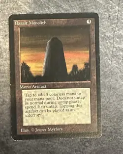 MTG Beta "Basalt Monolith" Magic The Gathering - Image 1