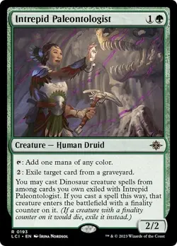 INTREPID PALEONTOLOGIST mtg NM-M Lost Caverns of Ixalan 1 Rare - Image 1