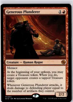 Generous Plunderer Outlaws of Thunder Junction: the Big Score Regular NM M 0011 - Image 1