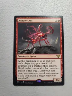 1x ?Agitator Ant (102) Kamigawa: Neon Dynasty Commander MTG Magic NM - Image 1