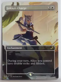 Sokka's Charge [New, Near Mint] Borderless {Avatar MTG} - Image 1
