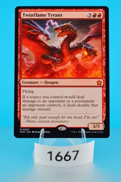 MTG Twinflame Tyrant Foundations Regular #97 - Image 1