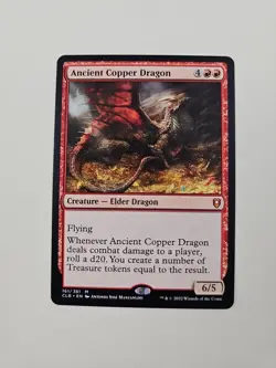 Ancient Copper Dragon MTG CLB Commander Legends Baldur's Gate NM Pack Fresh - Image 1