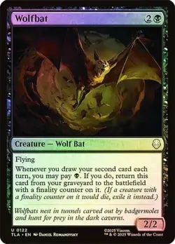 NM Foil Wolfbat, MTG, Avatar: The Last Airbender, Magic the Gathering, 122 - Image 1