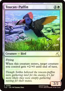 NM Foil Toucan-Puffin, MTG, Avatar: The Last Airbender, Magic the Gathering, 88 - Image 1