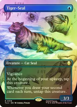 NM Extended Art Foil Tiger-Seal, MTG, Avatar: The Last Airbender, Magic, 318 - Image 1