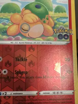 Numel (Peelable Ditto) Common Pokemon GO 013/078 LP Pokemon TCG - Image 3