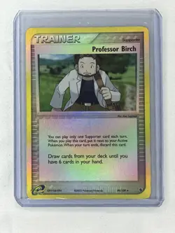 Pokemon TCG Professor Birch 89/109 Reverse Holo EX Ruby & Sapphire - Image 1