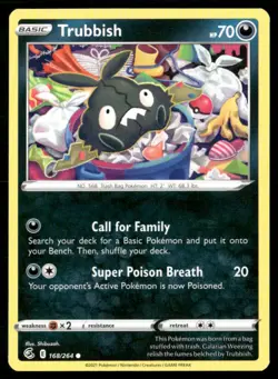 2021 Sword & Shield - Fusion Strike Trubbish Basic/Common #168 - Image 1