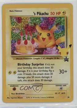 _____'s Pikachu (Wizards Black Star Promo) Pokemon Celebrations #24 - Image 1