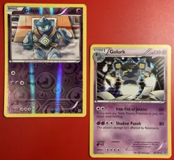 Pokemon Golett 45/101 Reverse Holo & Golurk 45/101 Holo - Plasma Blast - Image 1