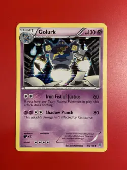 Pokemon Golett 45/101 Reverse Holo & Golurk 45/101 Holo - Plasma Blast - Image 5