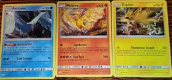 Articuno 32/181 Zapdos 40/181 Moltres 19/181 Holo Rare Pokemon Team Up NM - Image 1