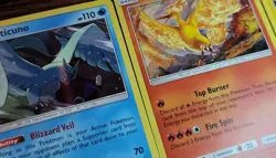 Articuno 32/181 Zapdos 40/181 Moltres 19/181 Holo Rare Pokemon Team Up NM - Image 2