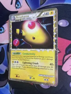 Ampharos Prime - 105/123 HeartGold & SoulSilver Ultra Rare Holo Pokemon - MP - Image 3