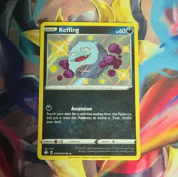 Pokemon TCG Koffing Shining Fates SV076/SV122 Holo Shiny Holo Rare LP - Image 1