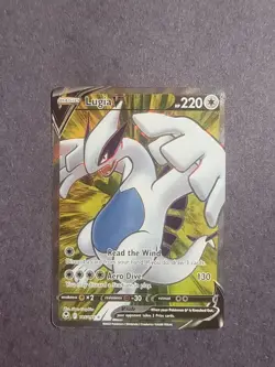 Lugia V 185/195 Sword & Shield Silver Tempest Holo Ultra Rare Pokemon TCG NM+ - Image 1