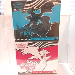 Pokemon Scarlet & Violet Black Bolt & White Flare Elite Trainer Box Lot Sealed - Image 1