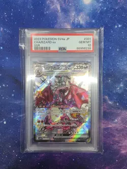 2023 Pokemon Charizard ex SSR SV4a JP Shiny Treasure 331/190 PSA 10 GEM MINT - Image 1