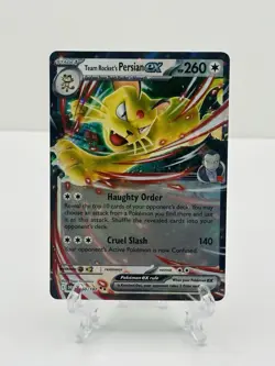 ??Pokemon TCG-Team Rocket's Persian ex-150/182-Sv10: Destined Rivals-Holo-M/NM?? - Image 1