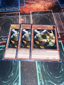 Yugioh x3 Droll & Lock Bird Alt Art 1st Edition Secret Rare RA02-EN006 Playset - Image 1