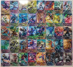 Lot of 40 Japanese Kamen Rider Battle: Ganbarizing Rare Card Set - Image 1