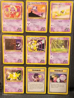 Pokemon TCG Sabrina’s Gym Lot (9 Cards) - Jynx, Haunter, Kadabra, Abra, Gastly + - Image 1