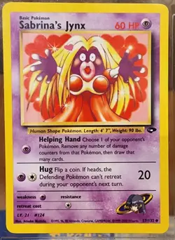 Pokemon TCG Sabrina’s Gym Lot (9 Cards) - Jynx, Haunter, Kadabra, Abra, Gastly + - Image 2