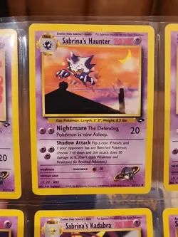 Pokemon TCG Sabrina’s Gym Lot (9 Cards) - Jynx, Haunter, Kadabra, Abra, Gastly + - Image 3