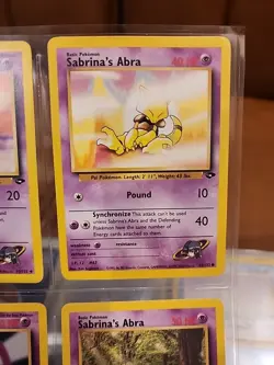 Pokemon TCG Sabrina’s Gym Lot (9 Cards) - Jynx, Haunter, Kadabra, Abra, Gastly + - Image 4