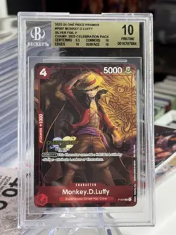 Monkey.D.Luffy (007) (CS 2023 Celebration Pack) One Piece Promotion Cards BGS 10 - Image 1