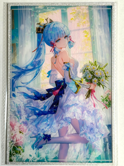 Ayaka GENSHIN IMPACT - Waifu Goddess Trading Card - A5 Board Size CCG - 2025 - Image 1