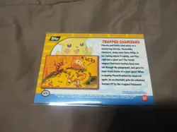 Trapped Charizard Textured Holo #51 Pikachu's Vacation Topps Pokemon Card 1999 - Image 2