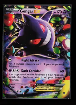 Gengar EX 34/119 Ultra Rare XY - Phantom Forces Pokemon Card - Image 1