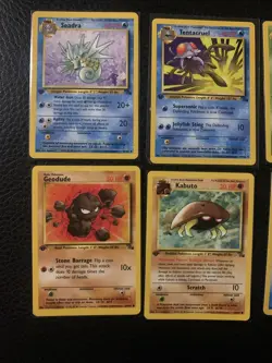 pokemon cards 1st edition lot 🔥 8 Card Lot Complete Collection Fossil - Image 2