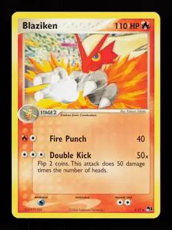 Blaziken 1/17 Non Holo Rare POP Series 1 Pokemon Card - Image 1