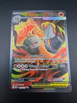 Pokemon Card Mega Camerupt EX 156/132 Ultra Rare Mega Evolution Base Set - Image 1