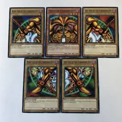 5-Card Set Exodia the Forbidden One - YuGiOh Legendary Decks II LDK2-ENY04-ENY08 - Image 1