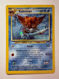 Pokemon TCG Kabutops Neo Discovery Holo & Non Holo Card 6/75 & 25/75 Rare HP - Image 2