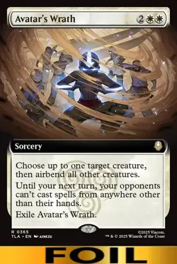 1x - Avatar's Wrath - FOIL EXTENDED ART #365 - Avatar: The Last Airbender MTG - Image 1