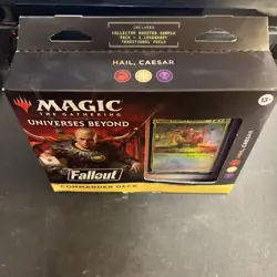 MTG Fallout HAIL, CAESAR Universes Beyond COMMANDER DECK sealed collector pack - Image 4