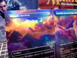 FOIL Gandalf, Friend of the Shire & Wizard's rockets LOTR Borderless FOIL NM/M - Image 2