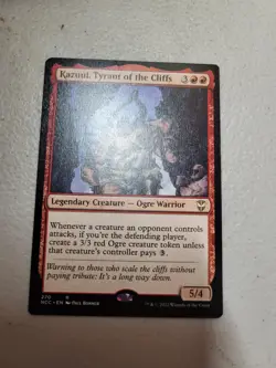 MTG Kazuul, Tyrant of the Cliffs (270/485) Streets of New Capenna Commander NM - Image 1