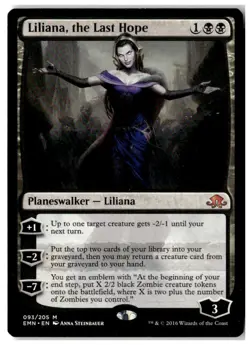 MTG Liliana, the Last Hope - Eldritch Moon Moderately Played English - Image 1