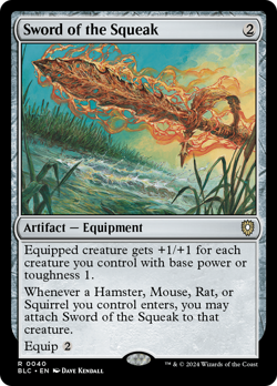 Sword of the Squeak #40 | Near Mint | BLC Bloomburrow Commander Magic MTG - Image 1