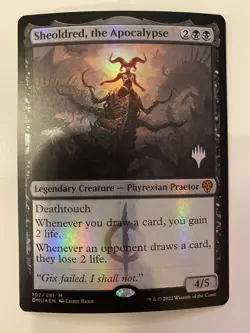 Sheoldred, The Apocalypse *FOIL PROMO* DMU MTG NM/MT PW Stamp Combined Shipping - Image 1