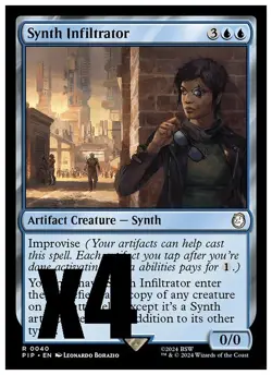 MTG | Synth Infiltrator (x4 Playset) | (NM) Universes Beyond: Fallout - Image 1