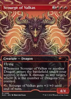 [1x] Scourge of Valkas (1490) - Foil Near Mint, English Secret Lair MTG Magic - Image 1